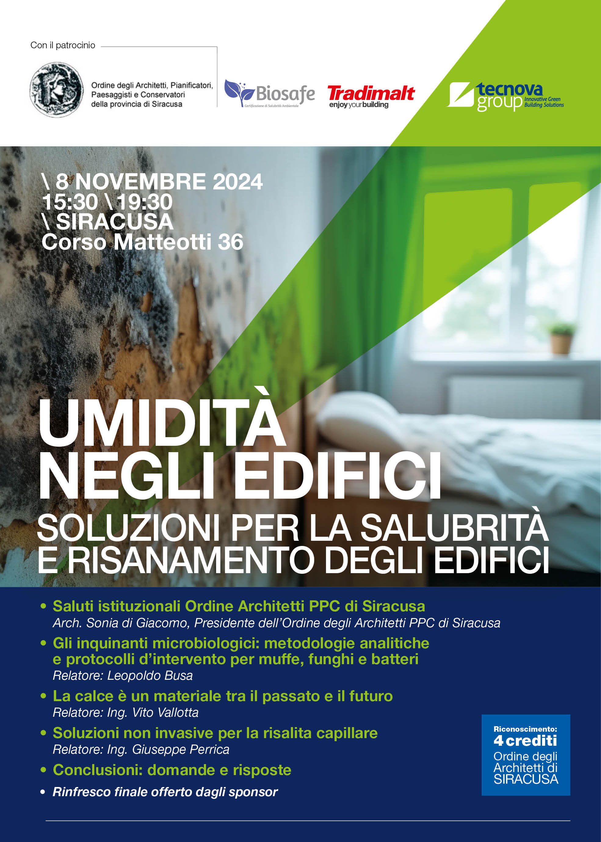 Locandina - “Umidità negli edifici”